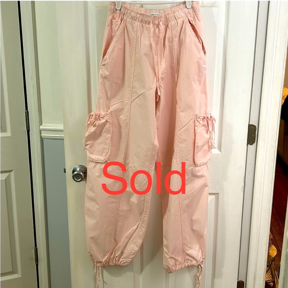 ZARA Pink Cargo Pants